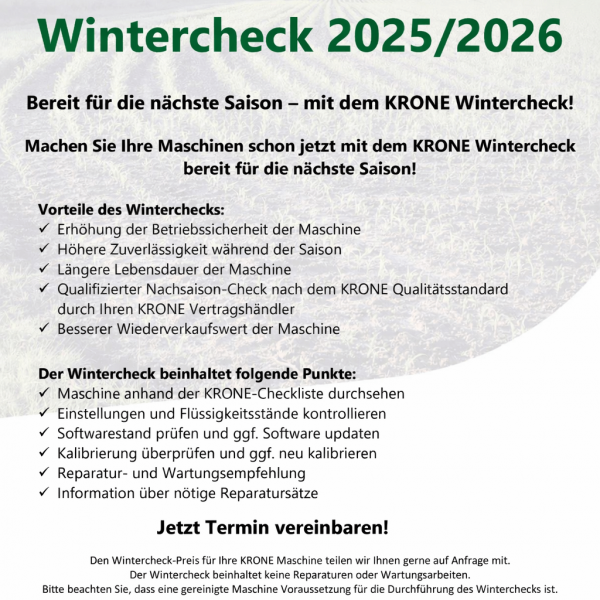Krone Wintercheck 2025/2026 bei Reichardt