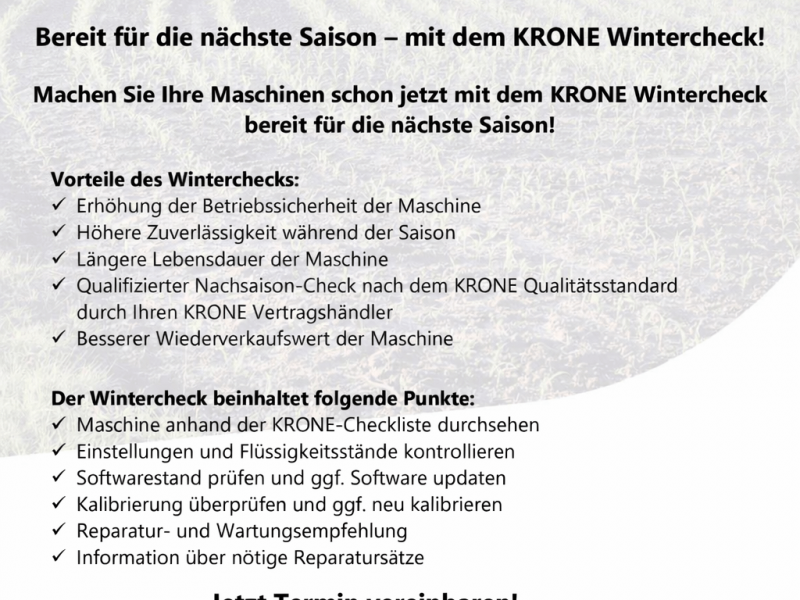 Krone Wintercheck 2025/2026 bei Reichardt