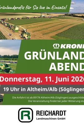 Krone Grünlandabend 2026 bei Reichardt Landmaschinen